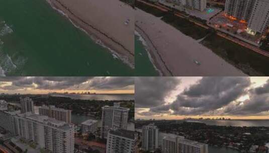迈阿密日落高清在线视频素材下载