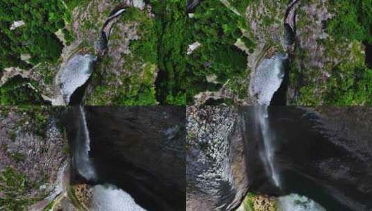 雁荡山大龙湫景区-大龙湫瀑布_升格高清在线视频素材下载