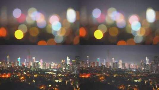 光斑 城市光斑高清在线视频素材下载