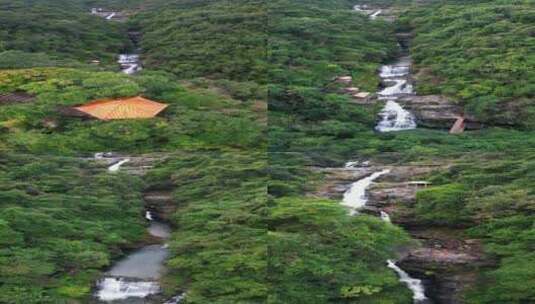 广东省揭阳市黄满寨瀑布风景区高清在线视频素材下载