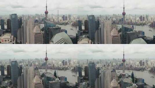 4K上海陆家嘴航拍高清在线视频素材下载
