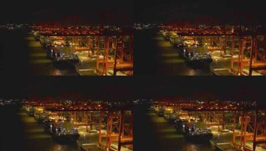 北部湾港钦州港区8K航拍视频高清在线视频素材下载