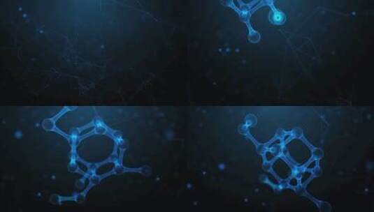 分子结构三维高清在线视频素材下载