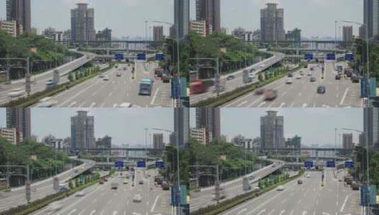 重庆繁忙发达的轨道交通延时高清在线视频素材下载