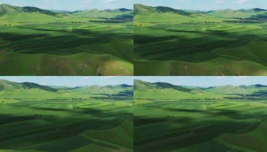 内蒙古大草原上的农业高清在线视频素材下载