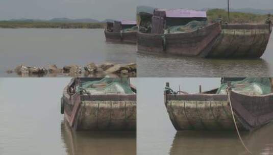 J广西北仑河口红树林船舶实拍视频高清在线视频素材下载