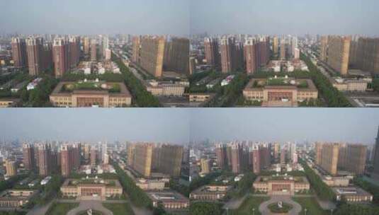 河北邯郸城市建设航拍高清在线视频素材下载