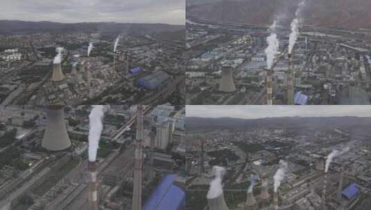 化工企业环境污染高清在线视频素材下载