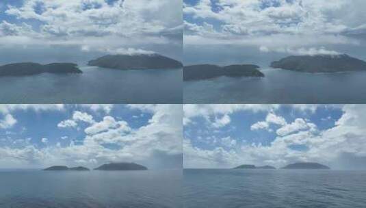 海南岛屿大洲岛远景高清在线视频素材下载