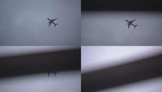 一架在空中飞行的飞机高清在线视频素材下载