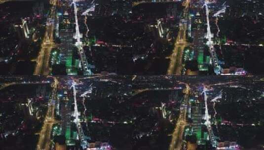 东莞厚街国际大酒店夜景（8）高清在线视频素材下载