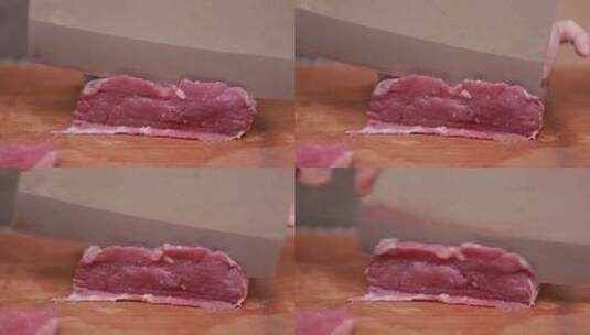 牛里脊切片嫩肉片 (3)高清在线视频素材下载