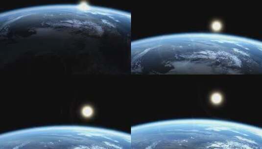 从太空宇宙看地球高清在线视频素材下载