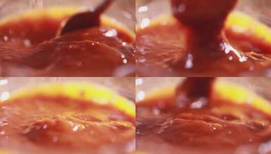番茄酱甜辣酱番茄沙司高清在线视频素材下载