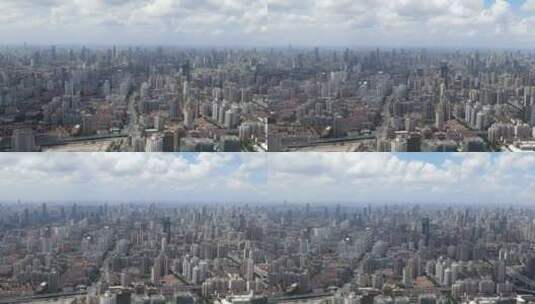 上海浦东新区全景4K航拍原素材高清在线视频素材下载