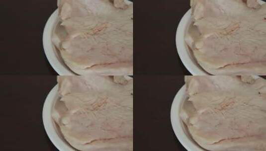 羊尾油羊油猪油肥油脂肪肥肉高清在线视频素材下载