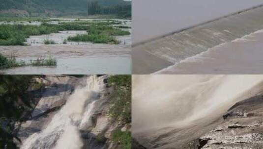河流涨水高清在线视频素材下载