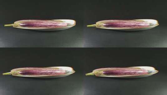 紫茄子生态有机蔬菜高清在线视频素材下载