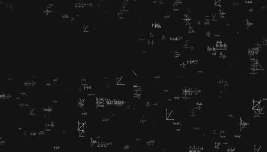 数学几何图形公式掉落视高清在线视频素材下载