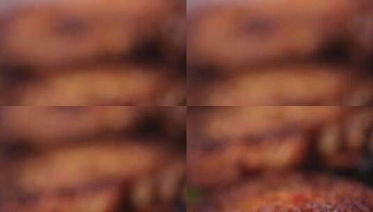烧烤烤串羊肉串高清在线视频素材下载
