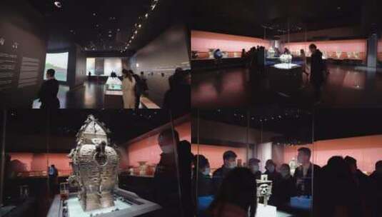 湖南省博物馆，文物实拍素材高清在线视频素材下载
