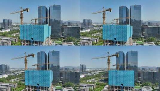深圳建设 建设 工地 施工高清在线视频素材下载