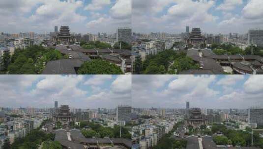 航拍广西南宁城市建设高清在线视频素材下载