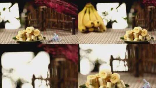 【镜头合集】水果香蕉补钾高清在线视频素材下载