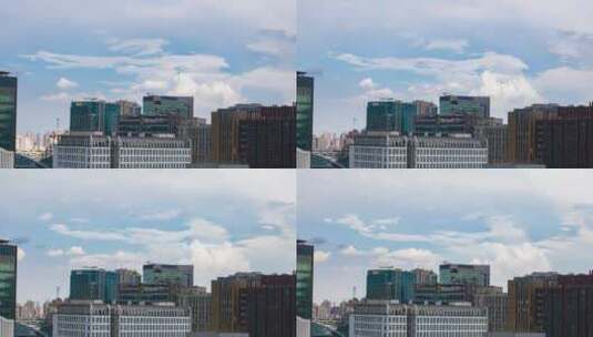 城市天空云层蓝天宽屏4K视频高清在线视频素材下载