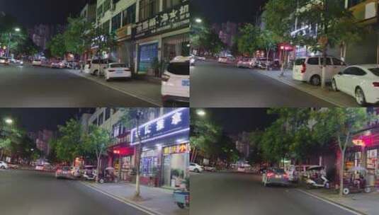 城市夜景大街小巷实拍高清在线视频素材下载