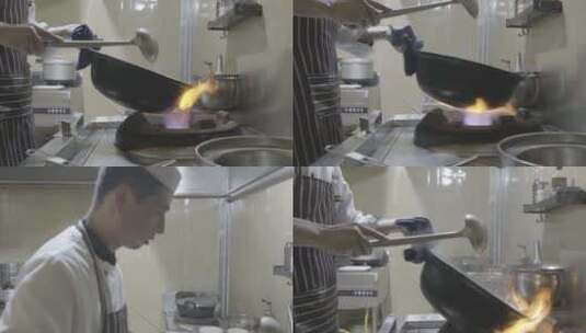 烹饪美食的厨师高清在线视频素材下载