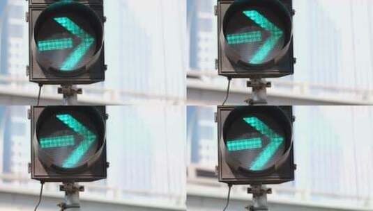 4k城市交通红绿灯人流车流高清在线视频素材下载