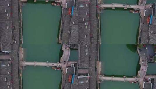 西塘古镇的古桥高清在线视频素材下载
