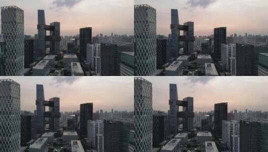 航拍深圳市软件产业基地夜景高清在线视频素材下载