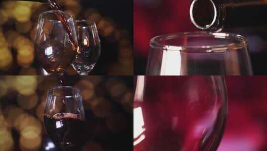 葡萄酒（慢动作）高清在线视频素材下载