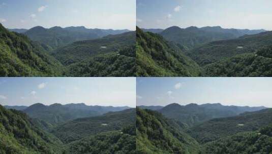 大自然青山森林蓝天白云自然风光高清在线视频素材下载
