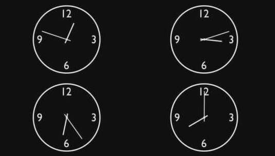 时钟 时间 钟表 指针 时间流逝高清在线视频素材下载