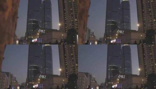 上海徐家汇大楼夜景8K视频高清在线视频素材下载
