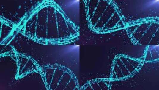 数字DNA科技元素高清在线视频素材下载