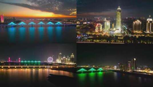南昌新城夜景高清在线视频素材下载