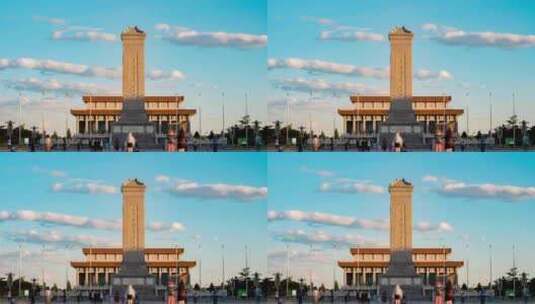 北京_人民英雄纪念碑_天安门广场_城市地标高清在线视频素材下载