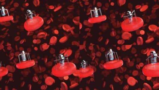 血红细胞运动特效高清在线视频素材下载