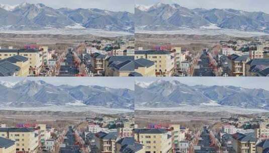 新疆 温泉县 博格达尔村高清在线视频素材下载