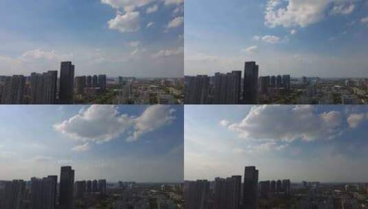 城市蓝天白云云层变化延时摄影视频素材高清在线视频素材下载