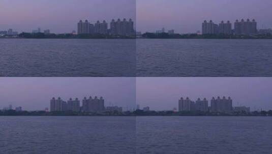广州沥滘珠江滨江江景住宅高楼建筑高清在线视频素材下载
