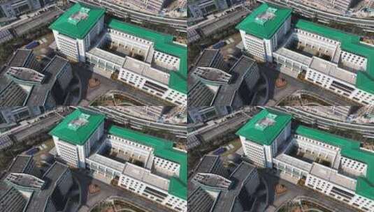 无人机航拍中国北省武汉市武汉大学建筑风光高清在线视频素材下载