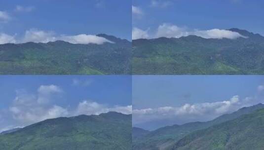 海南鹦哥岭蓝天白云航拍高清在线视频素材下载
