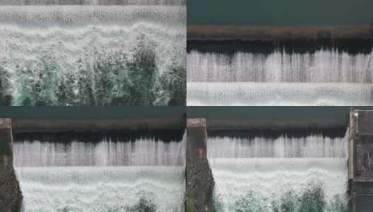 广西河池水电站俯拍高清在线视频素材下载
