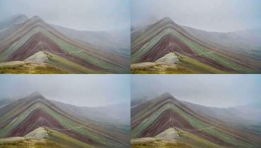 秘鲁的彩虹山高清在线视频素材下载