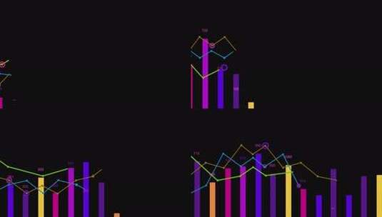 信息图表条形图增长高清在线视频素材下载